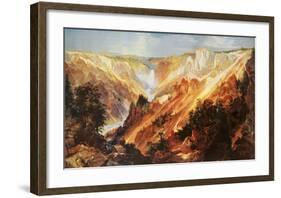 The Grand Canyon of The Yellowstone-Thomas Moran-Framed Art Print