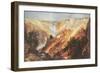 The Grand Canyon of the Yellowstone-Thomas Moran-Framed Art Print