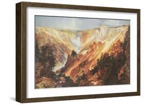 The Grand Canyon of the Yellowstone-Thomas Moran-Framed Art Print