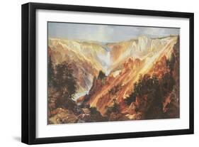 The Grand Canyon of the Yellowstone-Thomas Moran-Framed Art Print