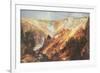 The Grand Canyon of the Yellowstone-Thomas Moran-Framed Premium Giclee Print