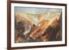 The Grand Canyon of the Yellowstone-Thomas Moran-Framed Premium Giclee Print