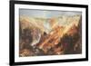 The Grand Canyon of the Yellowstone-Thomas Moran-Framed Premium Giclee Print