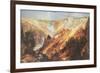 The Grand Canyon of the Yellowstone-Thomas Moran-Framed Art Print