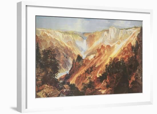 The Grand Canyon of the Yellowstone-Thomas Moran-Framed Art Print