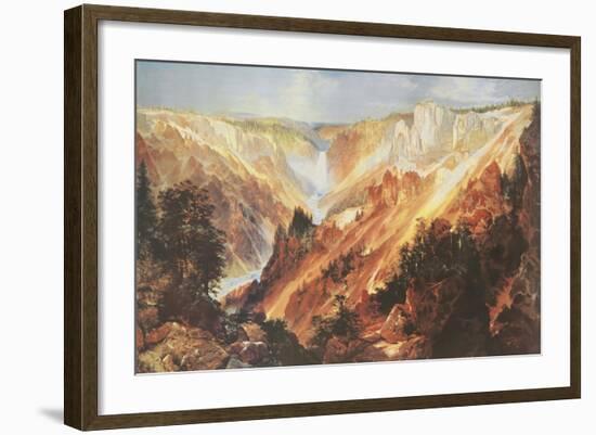 The Grand Canyon of the Yellowstone-Thomas Moran-Framed Art Print