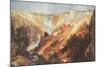 The Grand Canyon of the Yellowstone-Thomas Moran-Mounted Art Print