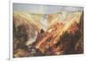 The Grand Canyon of the Yellowstone-Thomas Moran-Framed Art Print