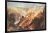 The Grand Canyon of the Yellowstone-Thomas Moran-Framed Art Print