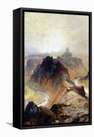 The Grand Canyon, Utah, 1874 (Oil on Paper)-Thomas Moran-Framed Stretched Canvas