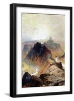 The Grand Canyon, Utah, 1874 (Oil on Paper)-Thomas Moran-Framed Giclee Print