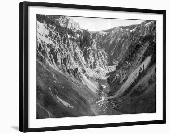 The Grand Canyon, Yellowstone National Park, USA, 1893-John L Stoddard-Framed Giclee Print