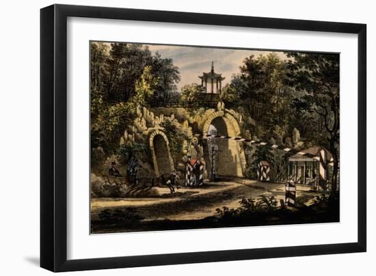 The Grand Caprice Pavilion in the Catherine Park of Tsarskoye Selo, Ca 1820-Valerian Platonovich Langer-Framed Giclee Print