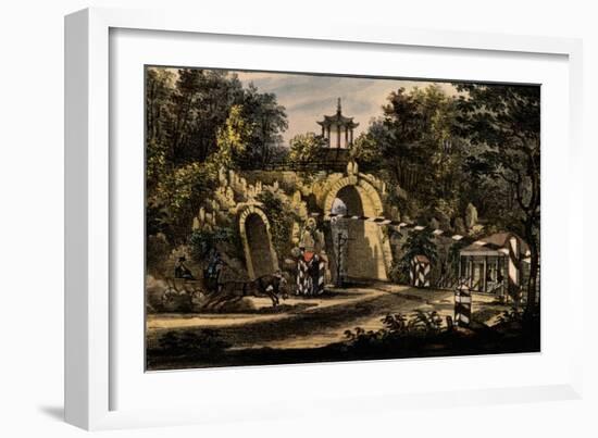 The Grand Caprice Pavilion in the Catherine Park of Tsarskoye Selo, Ca 1820-Valerian Platonovich Langer-Framed Giclee Print