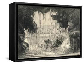 The Grand Cascade, Bois De Boulogne, 1915-Frank Milton Armington-Framed Stretched Canvas