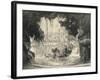 The Grand Cascade, Bois De Boulogne, 1915-Frank Milton Armington-Framed Giclee Print