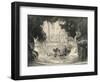 The Grand Cascade, Bois De Boulogne, 1915-Frank Milton Armington-Framed Giclee Print