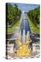 The Grand Cascade of Peterhof, Peter the Great's Palace, St. Petersburg, Russia, Europe-Michael Nolan-Stretched Canvas