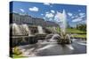 The Grand Cascade of Peterhof, Peter the Great's Palace, St. Petersburg, Russia, Europe-Michael Nolan-Stretched Canvas