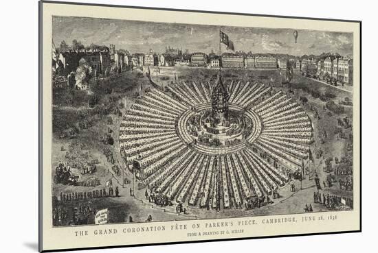 The Grand Coronation Fete on Parker's Piece, Cambridge, 28 June 1838-George Snr Scharf-Mounted Giclee Print