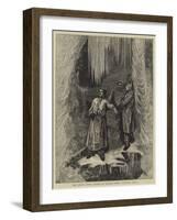 The Grand Duke Alexis of Russia under Niagara Falls-Arthur Boyd Houghton-Framed Giclee Print