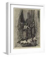 The Grand Duke Alexis of Russia under Niagara Falls-Arthur Boyd Houghton-Framed Giclee Print