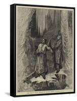 The Grand Duke Alexis of Russia under Niagara Falls-Arthur Boyd Houghton-Framed Stretched Canvas