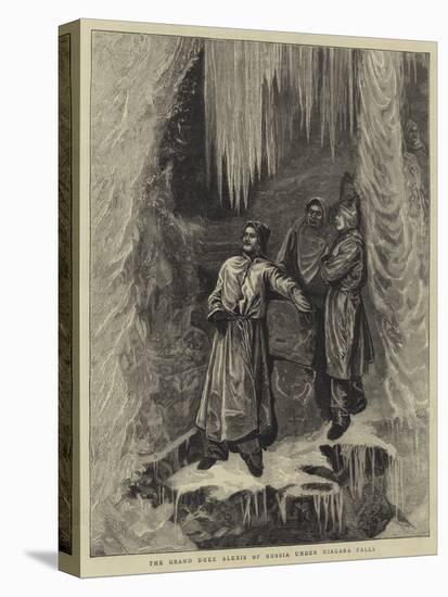 The Grand Duke Alexis of Russia under Niagara Falls-Arthur Boyd Houghton-Stretched Canvas