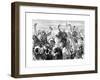 The Grand Duke Nicholas Announcing the Treaty of Peace, San Stefano, Turkey, 19th Century-null-Framed Giclee Print