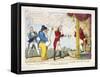 The Grand Duke of Middleburg or Late Ld. C-T-M and Commdore Cur-T's Paying their Respects..., 1809-George Cruikshank-Framed Stretched Canvas