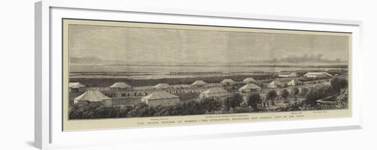 The Grand Durbar at Bombay, the Investiture Procession and General View of the Tents-null-Framed Giclee Print