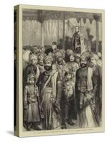 The Grand Durbar at Bombay, the Viceroy of India and a Group of Native Princes-Godefroy Durand-Stretched Canvas