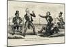 The Grand Fight Political Cartoon Art Print Poster-null-Mounted Poster