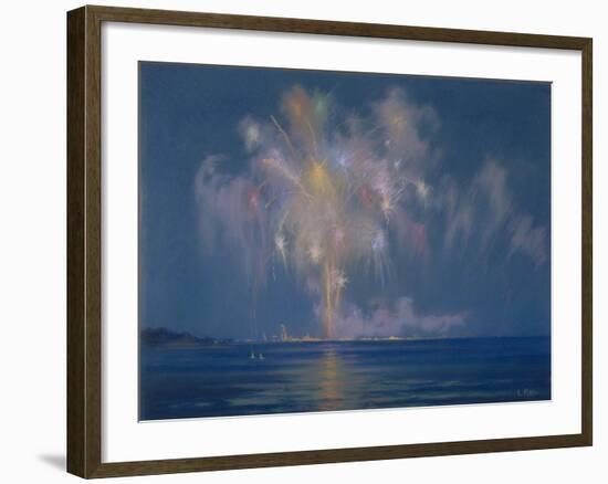 The Grand Finale, Late 19th-Early 20th Century (Pastel on Paper)-Lendall Pitts-Framed Premium Giclee Print
