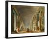 The Grand Galery of the Louvre-Hubert Robert-Framed Giclee Print