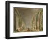 The Grand Gallery of the Louvre Between 1801 and 1805-Hubert Robert-Framed Giclee Print