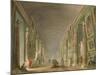 The Grand Gallery of the Louvre Between 1801 and 1805-Hubert Robert-Mounted Giclee Print