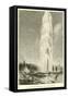 The Grand Geyser of the Yellowstone Park-null-Framed Stretched Canvas