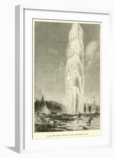 The Grand Geyser of the Yellowstone Park-null-Framed Giclee Print