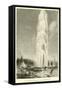 The Grand Geyser of the Yellowstone Park-null-Framed Stretched Canvas