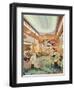 The Grand Hall, Aboard RMS 'Mauretania'-null-Framed Giclee Print