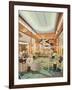 The Grand Hall, Aboard RMS 'Mauretania'-null-Framed Giclee Print