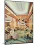 The Grand Hall, Aboard RMS 'Mauretania'-null-Mounted Giclee Print