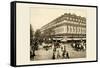 The Grand Hotel and the Cafe de la Paix-A. Pepper-Framed Stretched Canvas