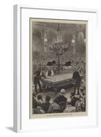 The Grand International Billiard Match in Paris-null-Framed Giclee Print