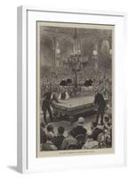 The Grand International Billiard Match in Paris-null-Framed Giclee Print