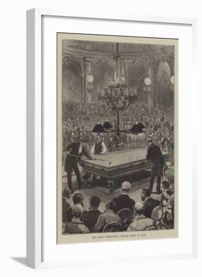 The Grand International Billiard Match in Paris-null-Framed Giclee Print