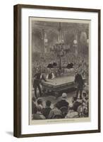 The Grand International Billiard Match in Paris-null-Framed Giclee Print