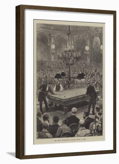 The Grand International Billiard Match in Paris-null-Framed Giclee Print