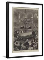 The Grand International Billiard Match in Paris-null-Framed Giclee Print